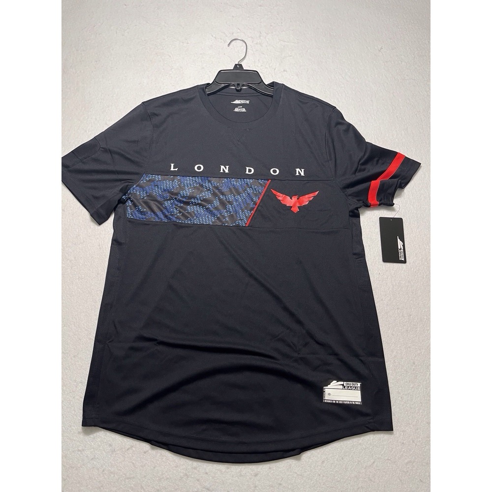London Royal Ravens Call of Duty Jersey E-Sports Gaming Men's Large Black NWT